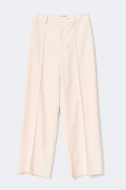 Gina Tricot Mid waist wide trousers Rosa Best