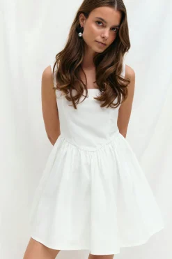 Gina Tricot Mini dress Hvit Best