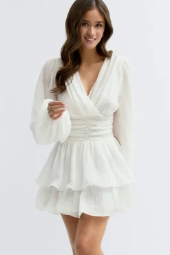 Gina Tricot Mini dress Hvit Sale