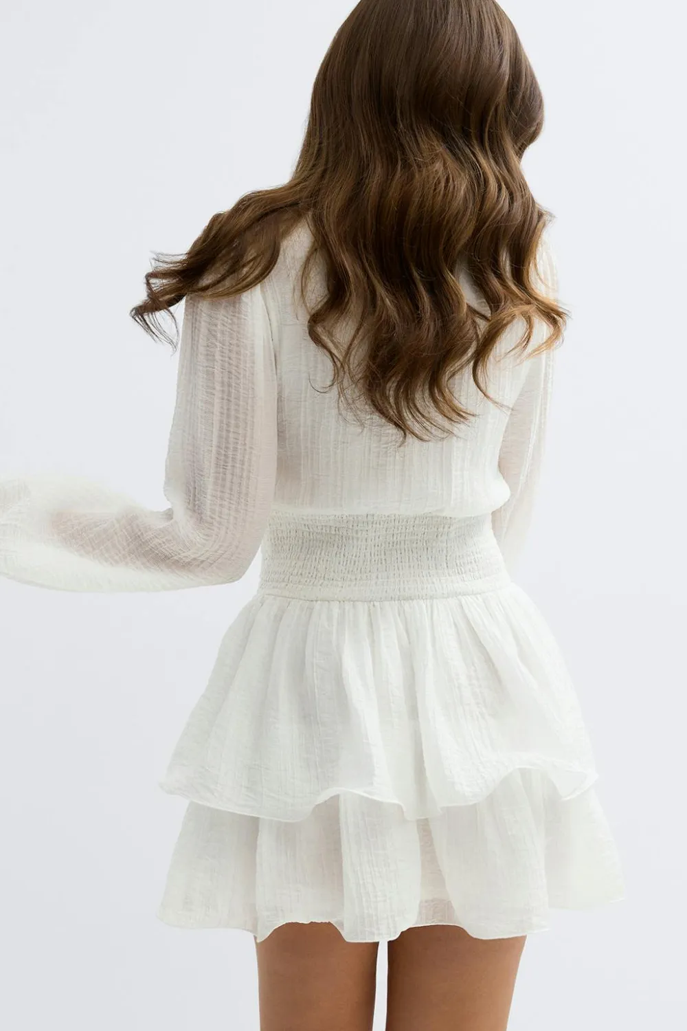 Gina Tricot Mini dress Hvit Sale