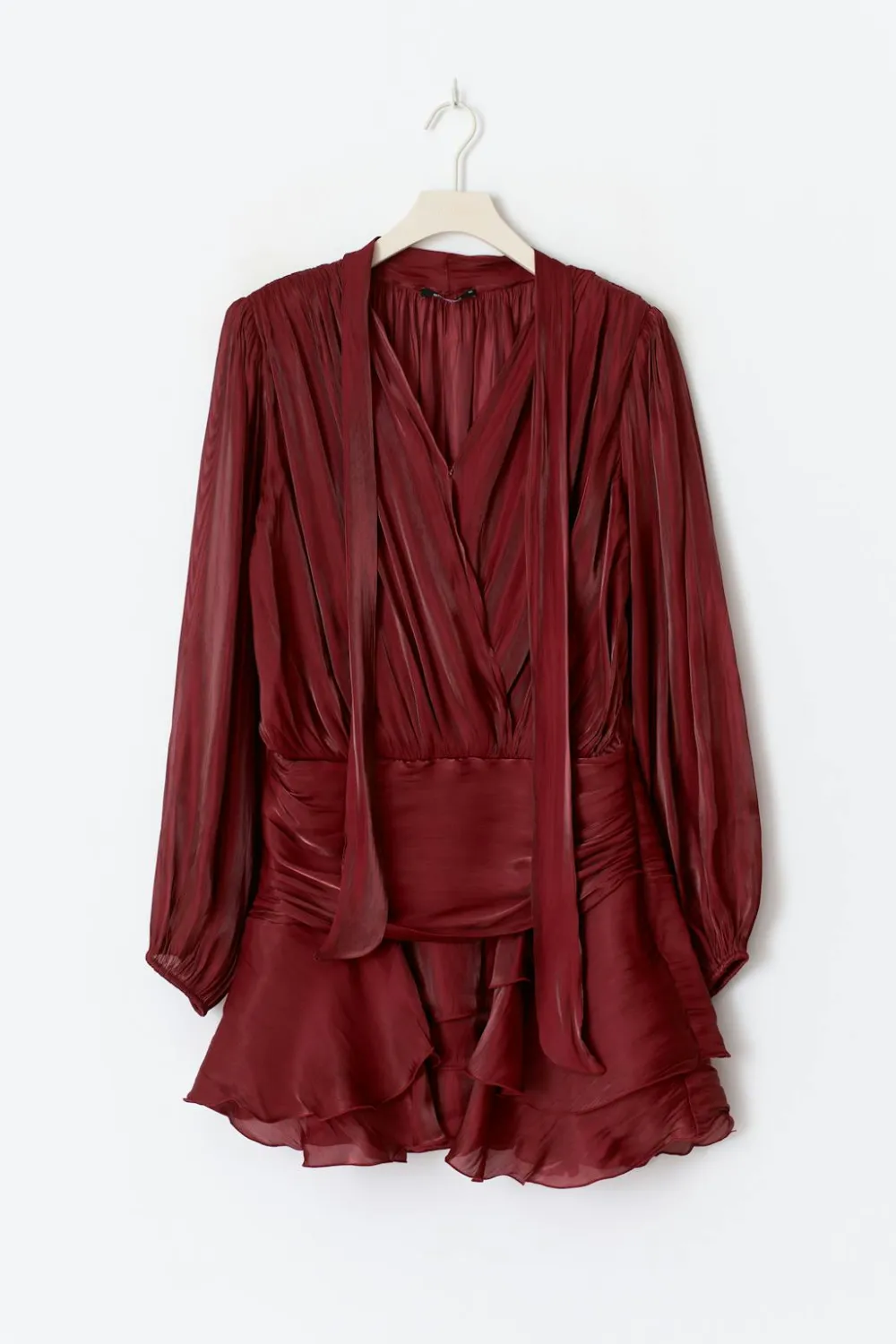 Gina Tricot Mini frill dress Rød