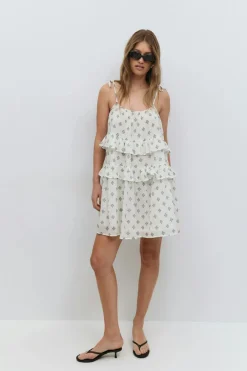 Gina Tricot ini fri dre Hvit Sale