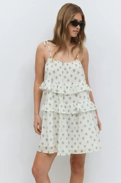 Gina Tricot ini fri dre Hvit Sale