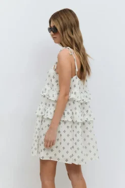 Gina Tricot ini fri dre Hvit Sale