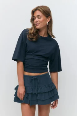 Gina Tricot ini fri kirt Blå Clearance