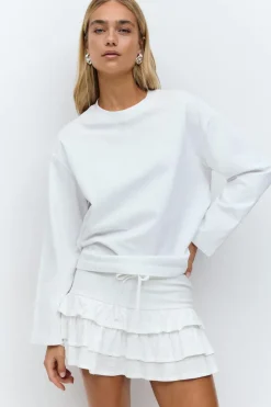 Gina Tricot ini fri kirt Hvit Outlet