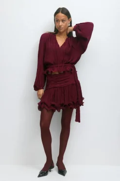 Gina Tricot Mini skirt Rød Hot
