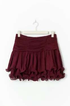 Gina Tricot Mini skirt Rød Hot