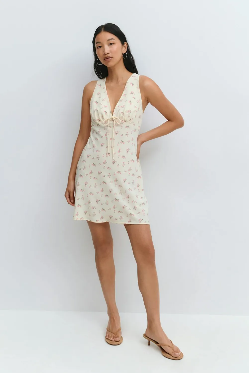 Gina Tricot Mini slip dress Gul