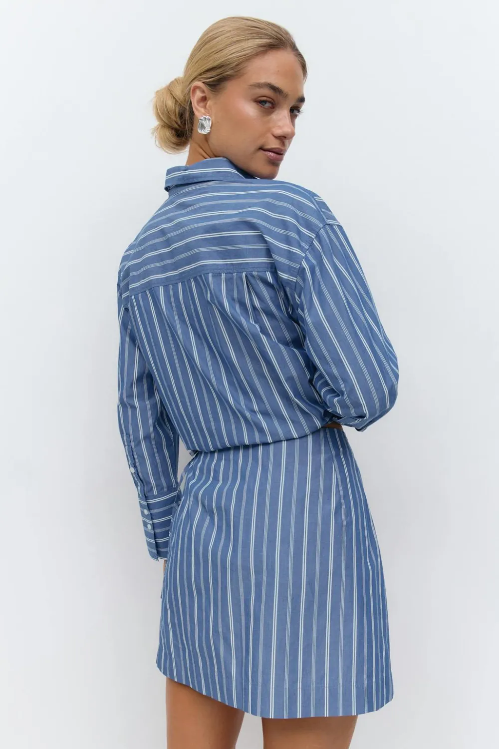Gina Tricot Mini wrap skirt Blå Online