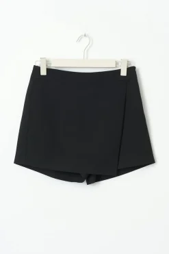 Gina Tricot Mini wrap skort Svart Hot