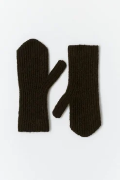 Gina Tricot Mittens Brun Hot