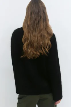 Gina Tricot ohair knitted weater Svart Outlet