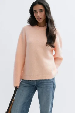 Gina Tricot ohair knitted weater Oransje Outlet
