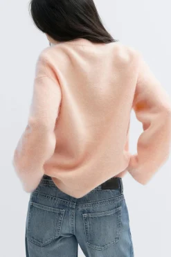 Gina Tricot ohair knitted weater Oransje Outlet
