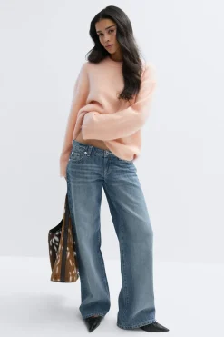 Gina Tricot ohair knitted weater Oransje Outlet