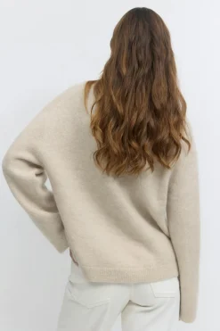 Gina Tricot ohair knitted weater Beige Best