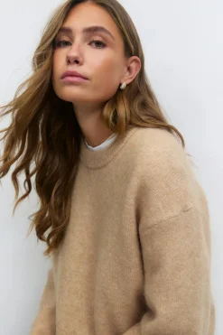 Gina Tricot ohair knitted weater Beige Best