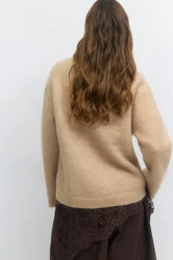 Gina Tricot ohair knitted weater Beige Best
