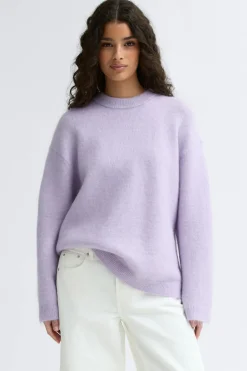 Gina Tricot ohair knitted weater Lilla Clearance