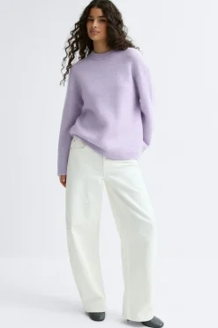 Gina Tricot ohair knitted weater Lilla Clearance
