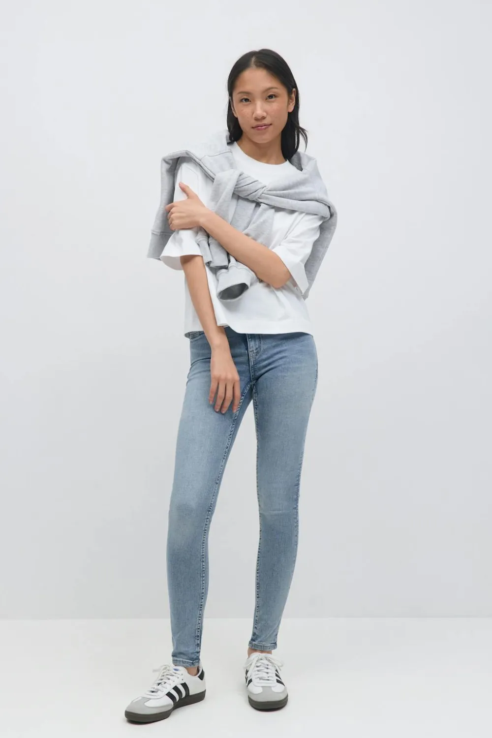 Gina Tricot oy high wait jean Blå New