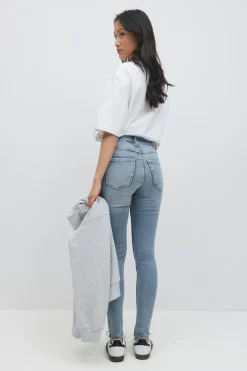 Gina Tricot oy high wait jean Blå New
