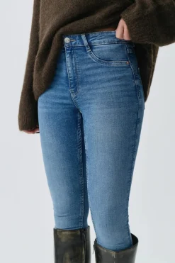 Gina Tricot oy high wait jean Blå Best
