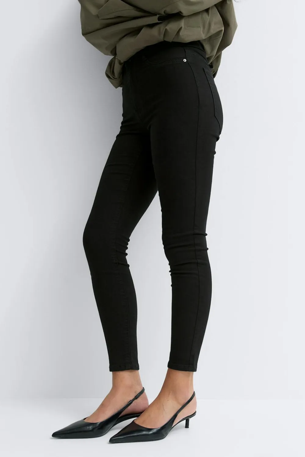 Gina Tricot oy high wait jean Svart Discount
