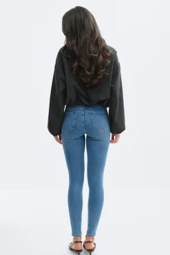 Gina Tricot oy high wait jean Blå Online