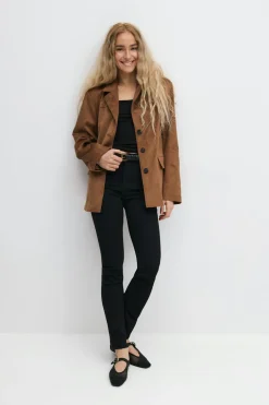 Gina Tricot Molly straight jeans Svart Hot