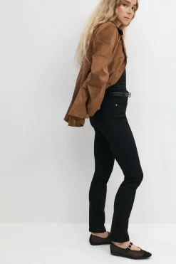 Gina Tricot Molly straight jeans Svart Hot