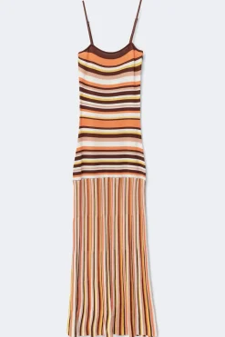 Gina Tricot utitripe knitted dre Hvit