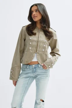 Gina Tricot 14+ napoeon deni jacket Grønn Online