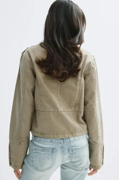 Gina Tricot 14+ napoeon deni jacket Grønn Online
