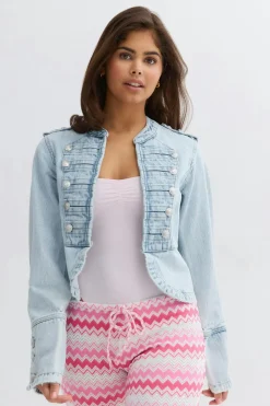 Gina Tricot 14+ napoeon deni jacket Blå Online