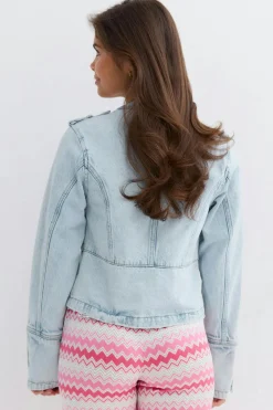 Gina Tricot 14+ napoeon deni jacket Blå Online