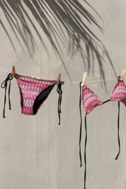Gina Tricot 14+ ocean cheeky bikini botto Rosa Outlet
