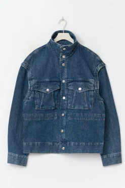 Gina Tricot Office cargo deni jacket Blå