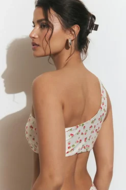 Gina Tricot One houder bikini top Hvit Hot