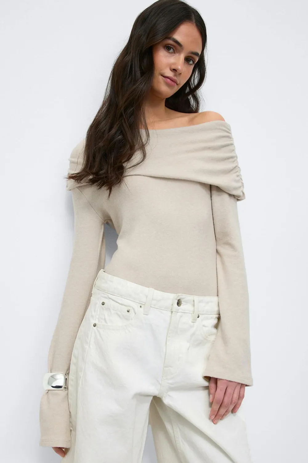 Gina Tricot One houder top Beige Hot