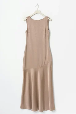 Gina Tricot Open back rhinestone dress Beige Best
