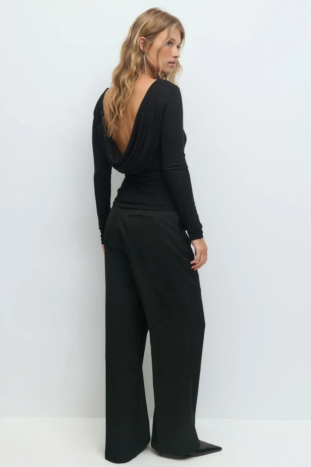 Gina Tricot Open back top Svart Sale