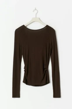 Gina Tricot Open back top Brun Outlet
