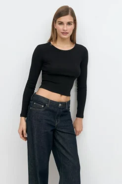 Gina Tricot Open back top Svart Sale
