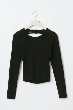 Gina Tricot Open back top Svart Sale