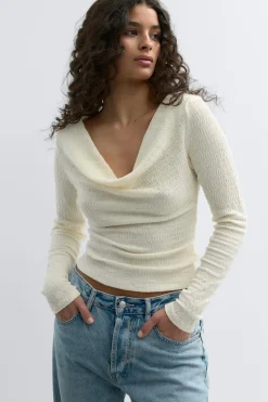 Gina Tricot Open back top Hvit
