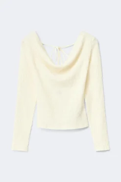 Gina Tricot Open back top Hvit