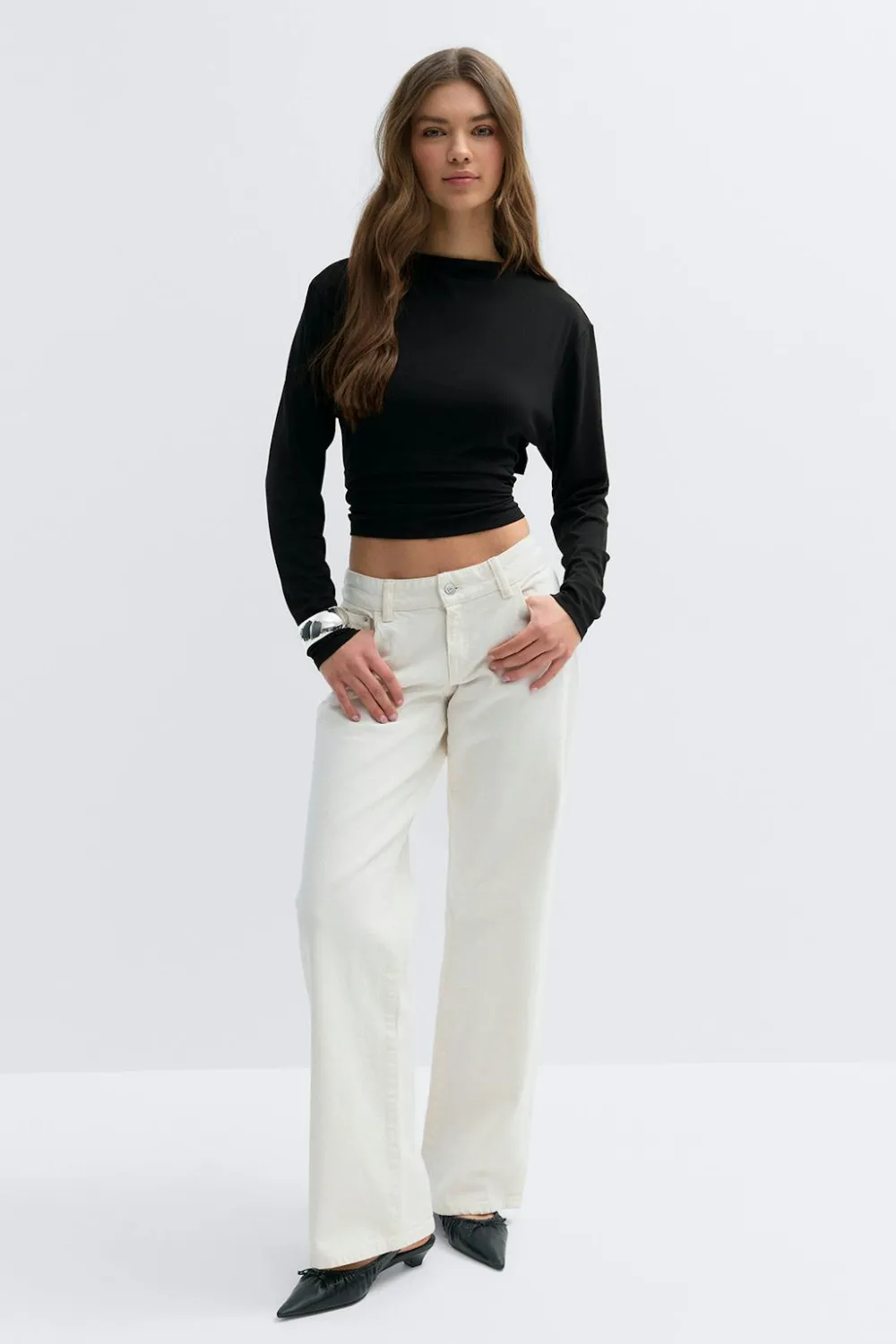 Gina Tricot Open back top Svart Sale