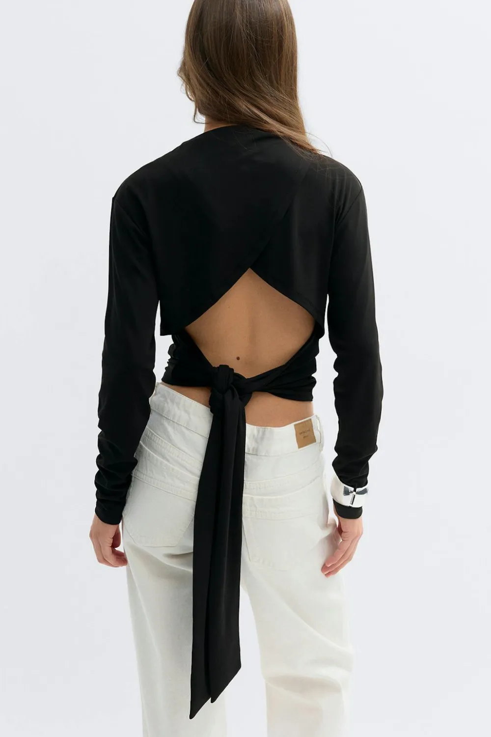 Gina Tricot Open back top Svart Sale